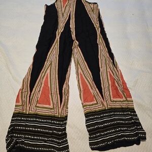 Stylish Black and Orange Women's Pants